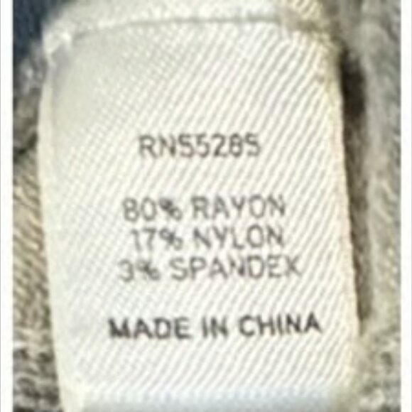 Express MSRP $68 Gray Long Sleeve Knit Top Sweater Ribbed Scoop Neck Top Medium - Picture 6 of 8